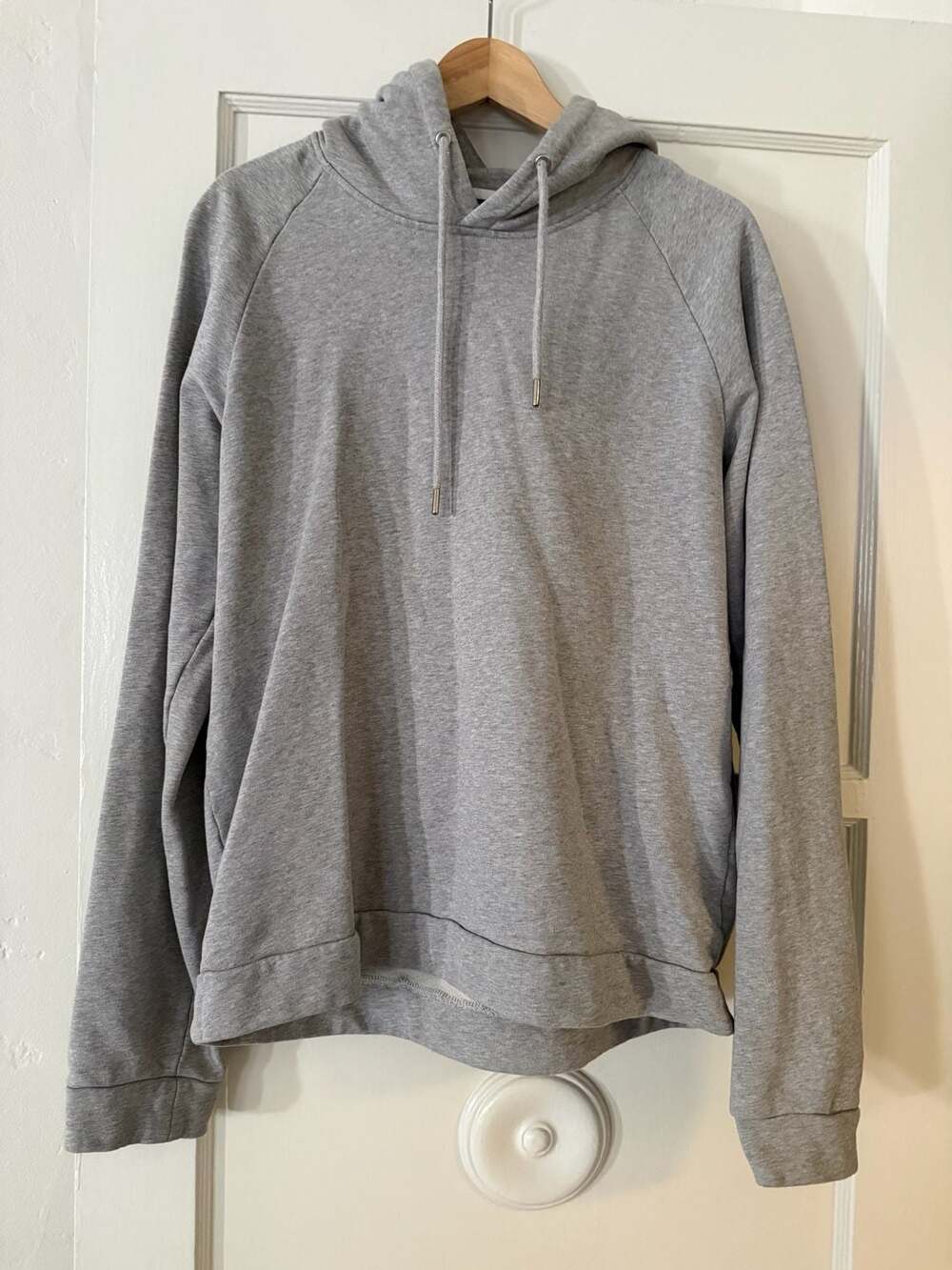 Helmut Lang Men's Heather Grey Pullover Hoodie